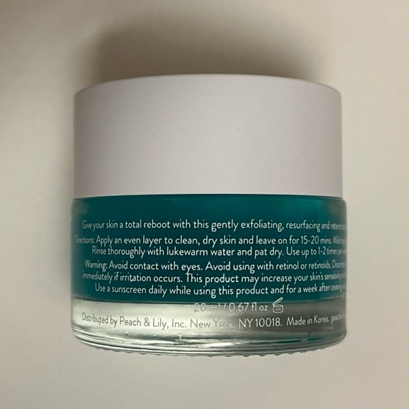 PEACH & LILY Super Reboot Resurfacing Mask Mini (NEW, UNOPENED) - Picture 8 of 8
